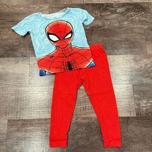 Marvel Spider-Man Kids Two Piece Pajama Set Size 4
